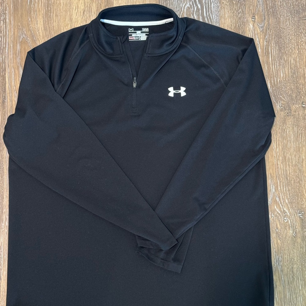 Under Armour Men's Large Black Quarter-Zip Jacket